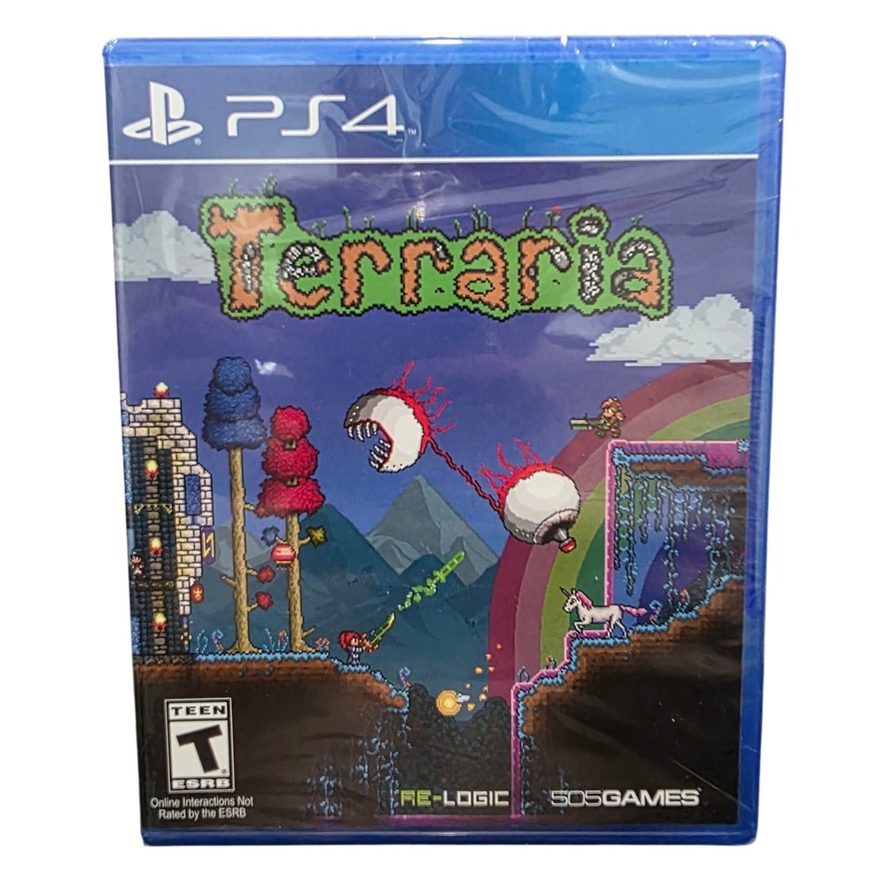 Terraria PS4 Video Game 2014 Sony PlayStation 4 New Sealed Sandbox RPG Adventure